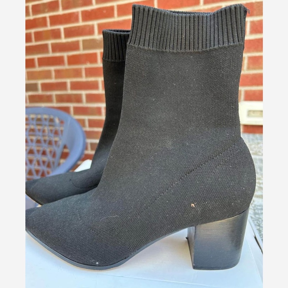 Priella Black Ankle Boots - Picture 3 of 4